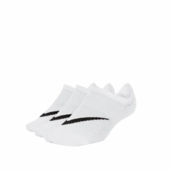 Nike Everyday Lightweight No Show Footie Socks 3-Pack (Junior's) - White/Black