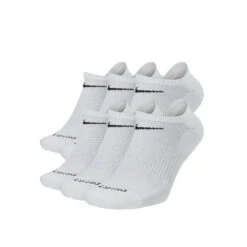Nike Everyday Plus Cushion No Show Socks (6 Pack) - White/Black