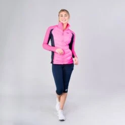 Bidi Badu Dania Tech Down Jacket (Women's) - Pink/Dark Blue -Tennis Clothing Store W194086223 PKDBL DaniaTechJacket 3