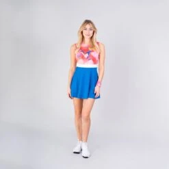 Bidi Badu Jala Tech Dress 2 In 1 (Women's) - Red/Blue -Tennis Clothing Store W214102221 RDBL JalaDress 1
