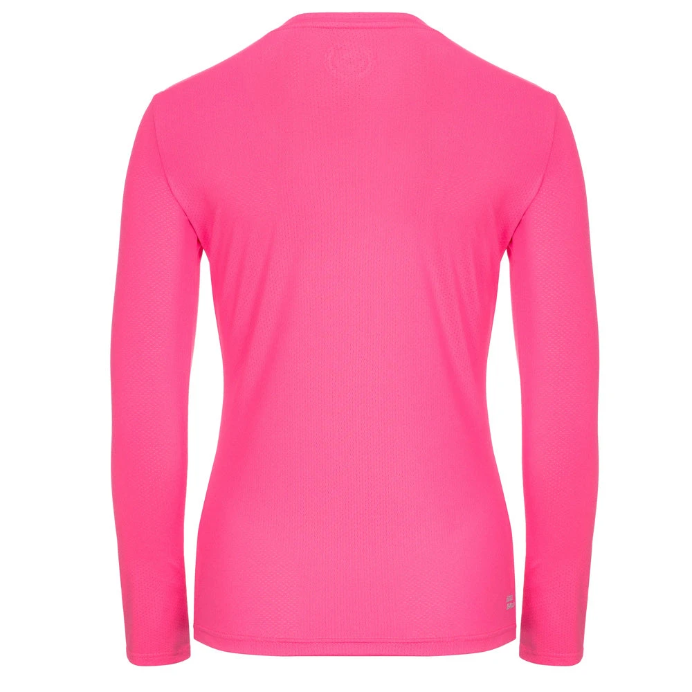 Bidi Badu Pia Tech Roundneck Longsleeve (Women's) - Pink 2 Bidi Badu Pia Tech Roundneck Longsleeve (Women's) - Pink - Image 2