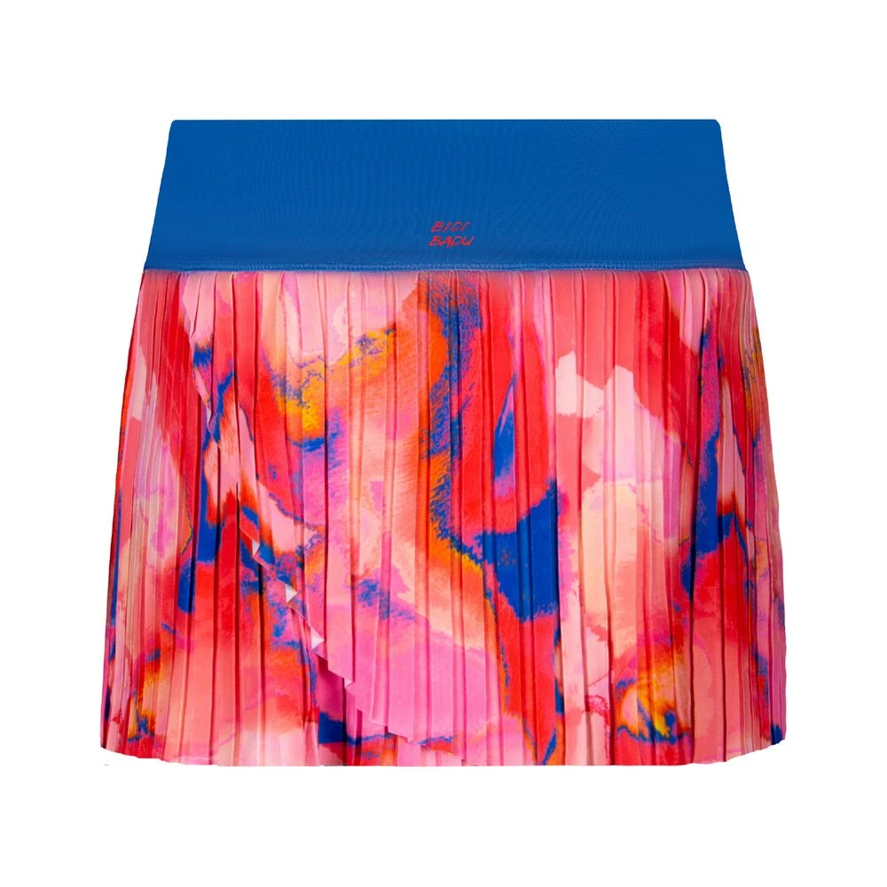Bidi Badu Inaya Tech Plissee Skort (Women's) - Red/Blue 2 Bidi Badu Inaya Tech Plissee Skort (Women's) - Red/Blue - Image 2