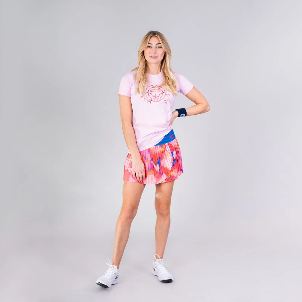 Bidi Badu Inaya Tech Plissee Skort (Women's) - Red/Blue 3 Bidi Badu Inaya Tech Plissee Skort (Women's) - Red/Blue - Image 3