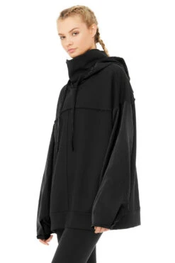 Alo Mixed Media Pullover (Women's) - Black -Tennis Clothing Store W3482R 01 2 750x 7b4f72af dc33 461f 99b0 699837c78708
