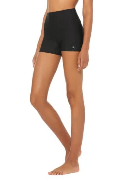 Alo High-Waist Airlift Shorts (Women's) - Black (Available Size: L) -Tennis Clothing Store W6136R 01 2 750x 2c9bbd0e 737d 4005 b2eb cc50def1fae8