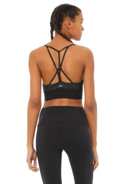 Alo Lavish Bra (Women's) - Black (Available Size: M, L) -Tennis Clothing Store W9074R 00955 3 750x 69242844 515c 4eda bbc4 ed0518fbe44c