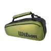 Wilson Blade V8 Super Tour 9 Pack Bag - Black/Green