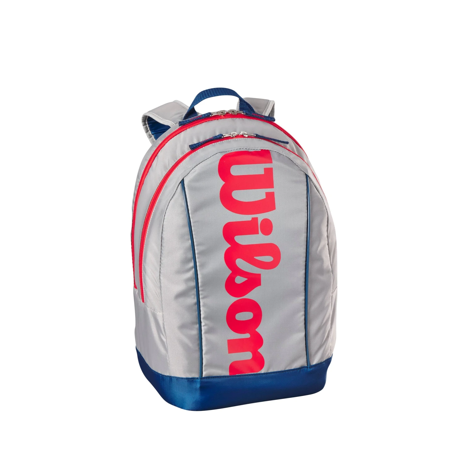 Wilson Junior Backpack - Light Grey/Red/Blue 1 Wilson Junior Backpack - Light Grey/Red/Blue
