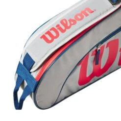 Wilson Junior 3 Pack - Grey/Red 8 Wilson Junior 3 Pack - Grey/Red -Tennis Clothing Store WR8023901 3 3PK GY.png.high res
