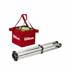 Wilson Tennis Teaching Cart -Tennis Clothing Store WRZ541000 2 Ball Cart 3 Red