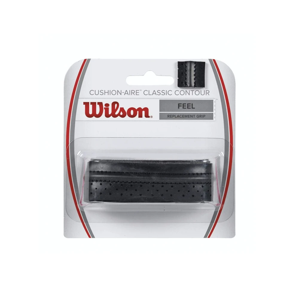 Wilson Cushion-Aire Classic Contour Replacement Grip - Black 1 Wilson Cushion-Aire Classic Contour Replacement Grip - Black