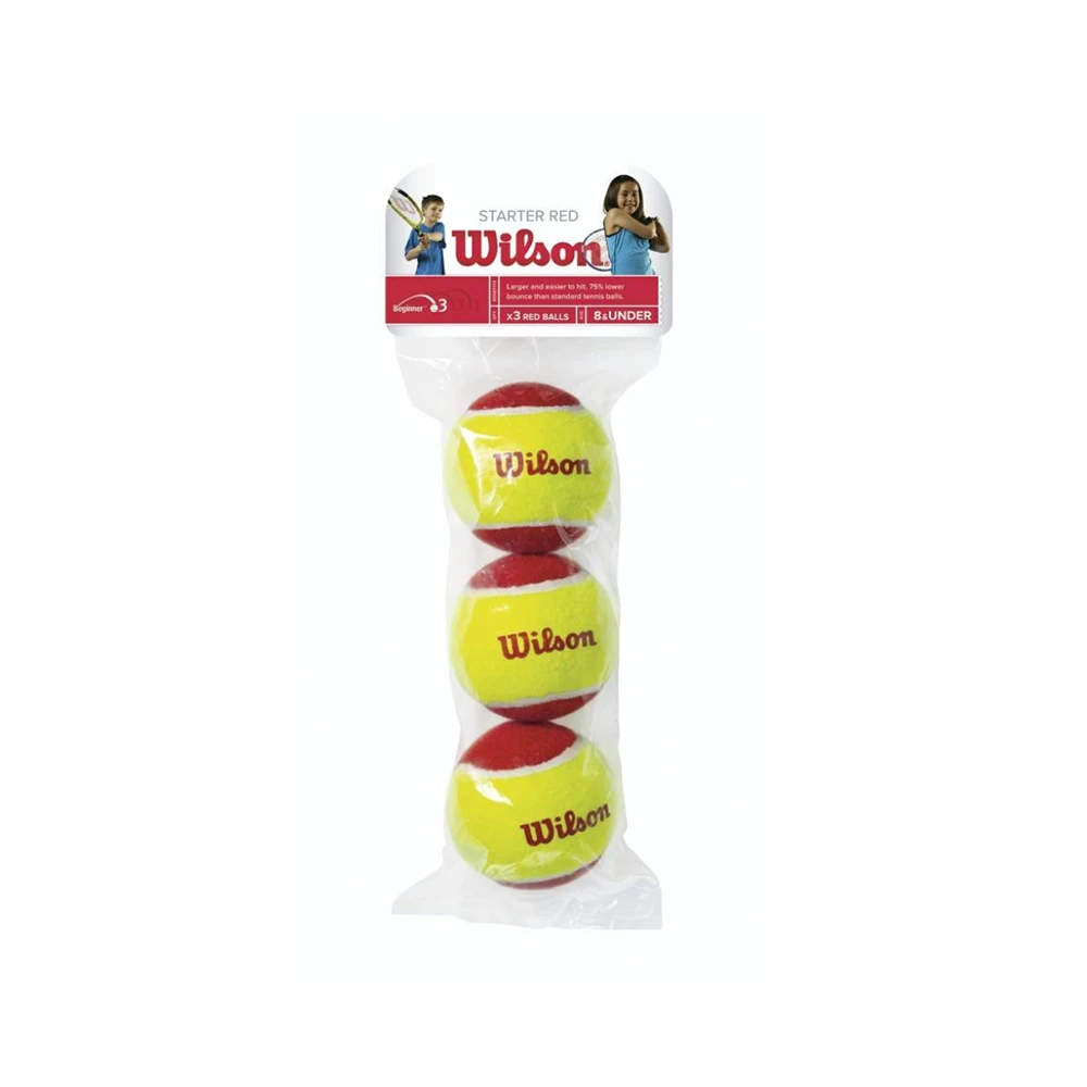 Wilson Starter Red Tennis Ball - Individual Pack (3-Balls) 1 Wilson Starter Red Tennis Ball - Individual Pack (3-Balls)
