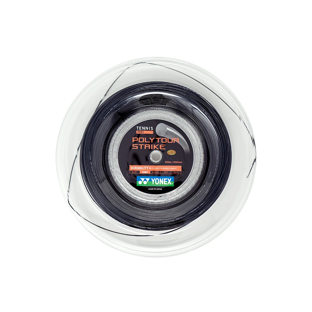 Yonex Poly Tour Strike 120 (200M) - Black 1 Yonex Poly Tour Strike 120 (200M) - Black