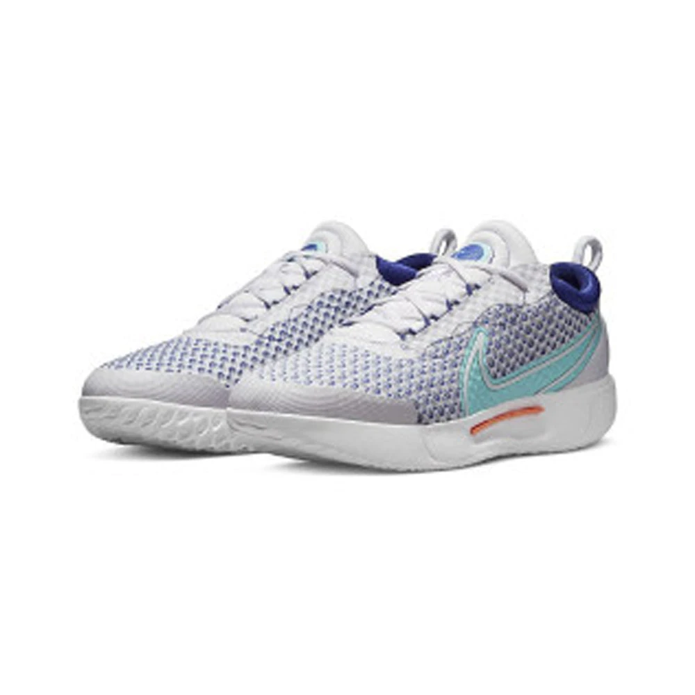 Nike Court Zoom Pro (Men's) - White/Dynamic Turq-Deep Royal Blue 3 Nike Court Zoom Pro (Men's) - White/Dynamic Turq-Deep Royal Blue - Image 3