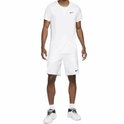 Nike Court Dri-Fit Advantage Polo (Men's) - White/Black -Tennis Clothing Store e03f0627 2279 4cea 8c58 8bb23835dc9e