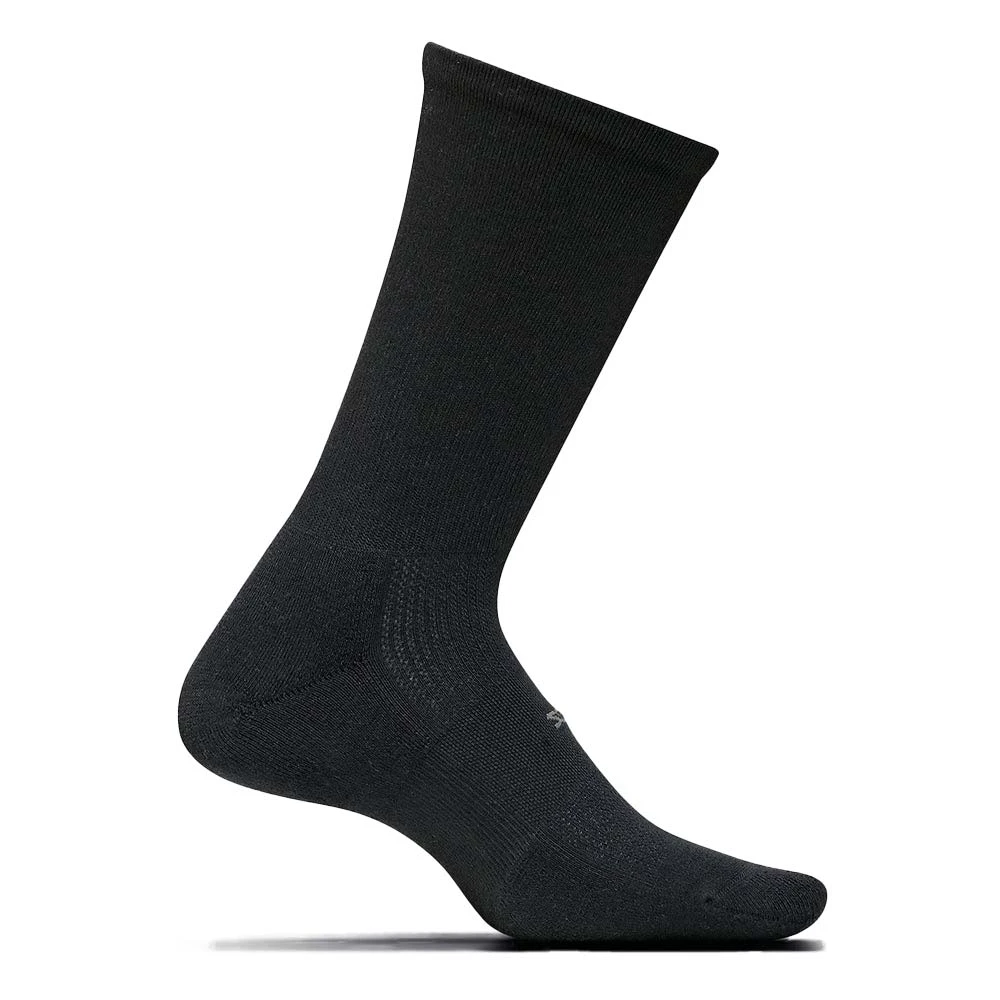 Feetures High Performance Cushion Crew (Unisex) - Black 1 Feetures High Performance Cushion Crew (Unisex) - Black