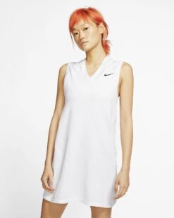 Nike Court Maria Dress (Women's) - White (Available Size: XS) -Tennis Clothing Store nike court maria dress womens white dresses 3