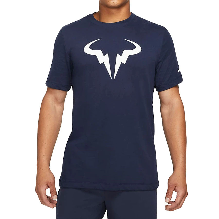 Nike Court Dri-Fit Tee Rafa SSNL (Men's) - Obsidian/White 1 Nike Court Dri-Fit Tee Rafa SSNL (Men's) - Obsidian/White