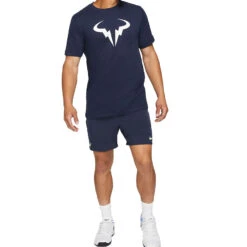 Nike Court Dri-Fit Tee Rafa SSNL (Men's) - Obsidian/White 5 Nike Court Dri-Fit Tee Rafa SSNL (Men's) - Obsidian/White -Tennis Clothing Store nikecourt dri fit rafa mens tennis t shirt jg2hgC 3