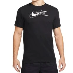 Nike Swoosh Tennis Tee (Men's) - Black