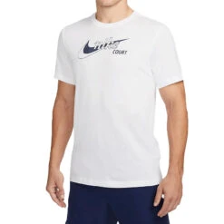 Nike Swoosh Tennis Tee (Men's) - White
