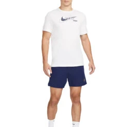 Nike Swoosh Tennis Tee (Men's) - White -Tennis Clothing Store nikecourt dri fit swoosh tennis t shirt 13DMRt 3
