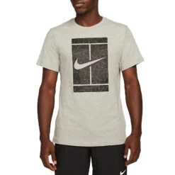 Tennis Clothing Store 29 Nike Court Tee SSNL (Men's) - Dark Grey Heather
