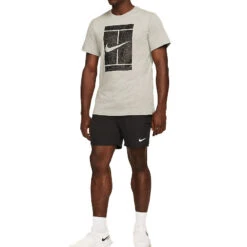 Nike Court Tee SSNL (Men's) - Dark Grey Heather 5 Nike Court Tee SSNL (Men's) - Dark Grey Heather -Tennis Clothing Store nikecourt seasonal tennis t shirt mlSPJl 5