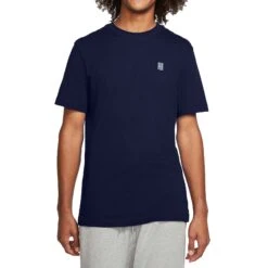 Nike Court Emb Tee (Men's) - Obsidian/Washed Teal