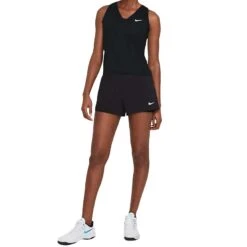 Nike Court Dri-Fit Victory Tank (Women's) - Black/White -Tennis Clothing Store nikecourt victory tennis tank CZ9KVx 1