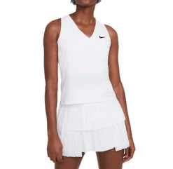 Nike Court Dri-Fit Victory Tank (Women's) - White/Black