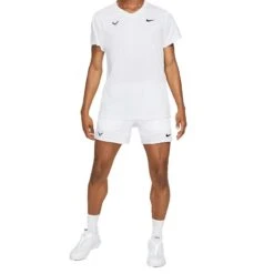 Nike Rafa Challenger Top (Men's) - White/Black -Tennis Clothing Store rafa challenger short sleeve tennis top qS5pXx 1 236dd89b b9de 4d49 b2f4 483a4f4a3fb7