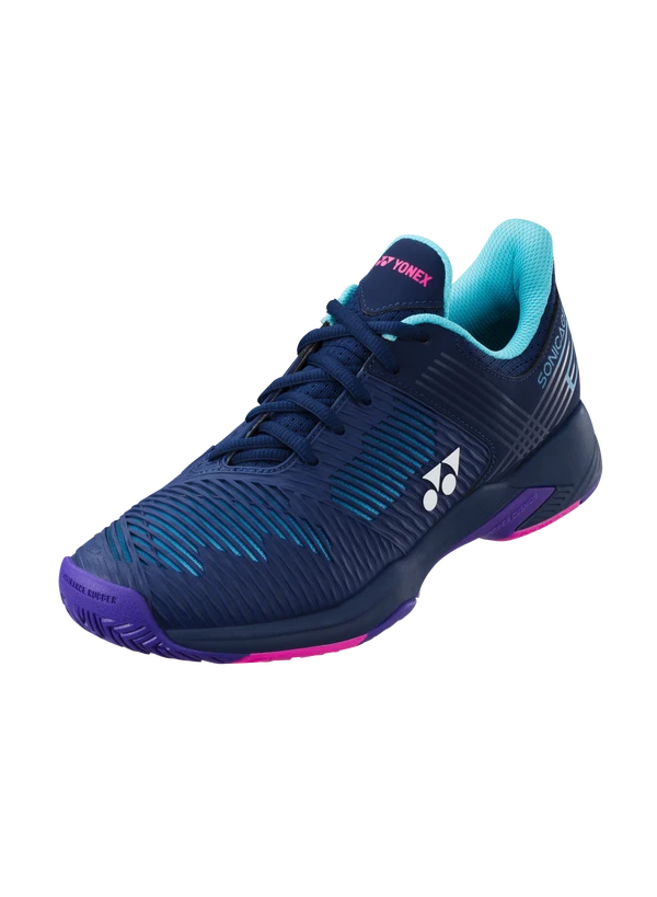 Yonex Power Cushion Sonicage 2 (Women's) - Navy/Blue Purple (Available Size: 6) 2 Yonex Power Cushion Sonicage 2 (Women's) - Navy/Blue Purple (Available Size: 6) - Image 2
