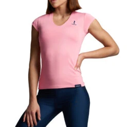 Nordicdots Tennis Tee (Women's) - Sea Pink