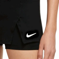 Nike Court Dri-Fit Victory Tennis Skirt (Women's) - Black/White -Tennis Clothing Store unnamed 14